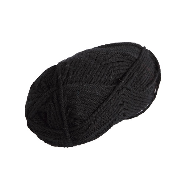 Black wool store yarn