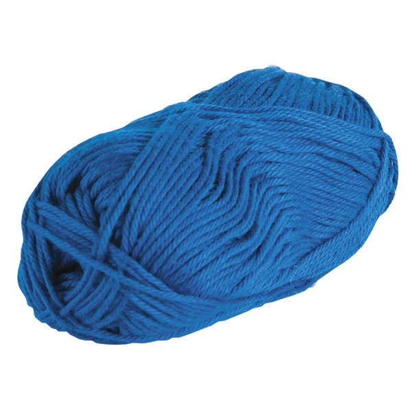  Electric Blue Yarn for Crocheting and Knitting Cotton