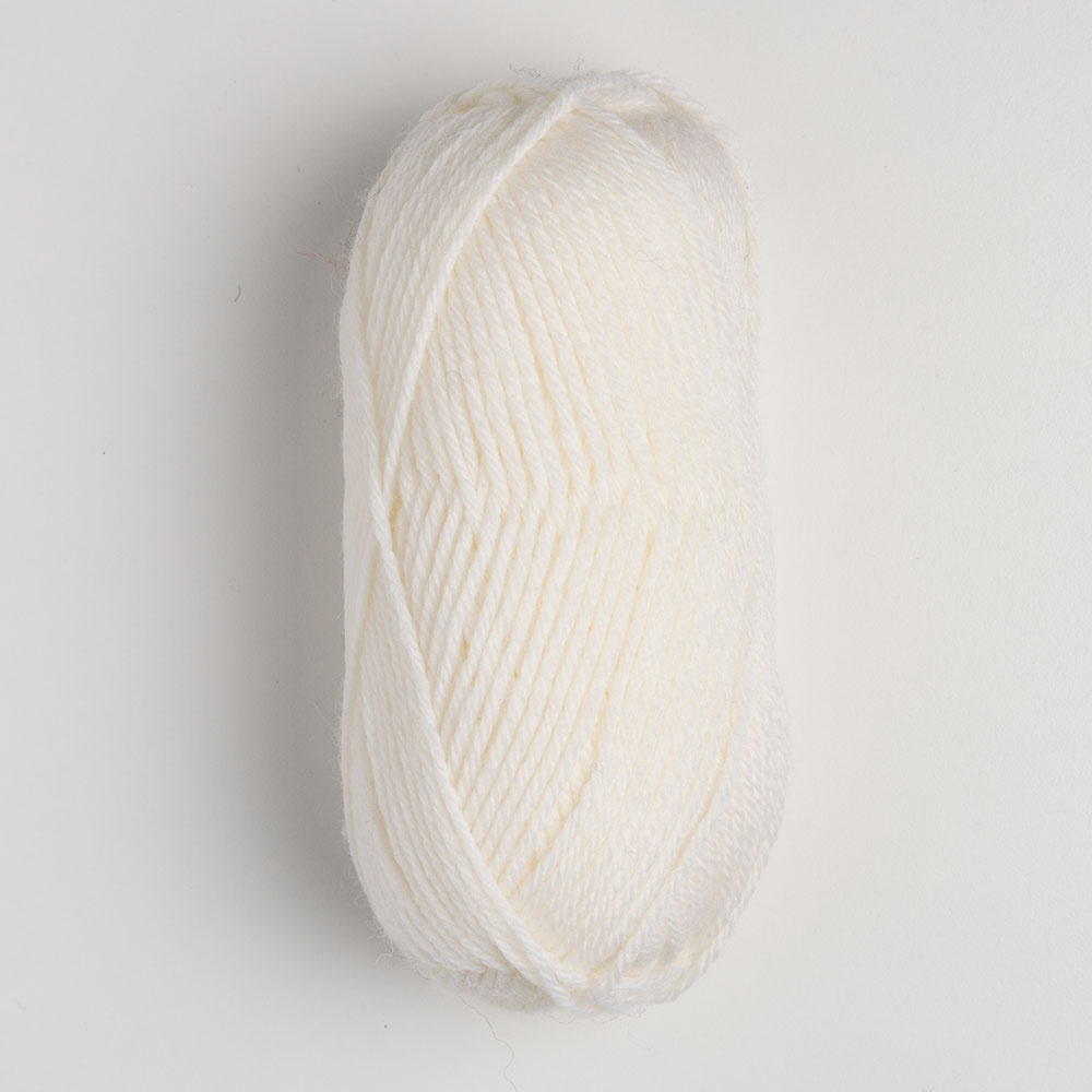 Premium WOTA superwash worsted White Yarn for Knitting & Crochet