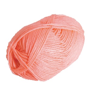 peach colored skein of yarn