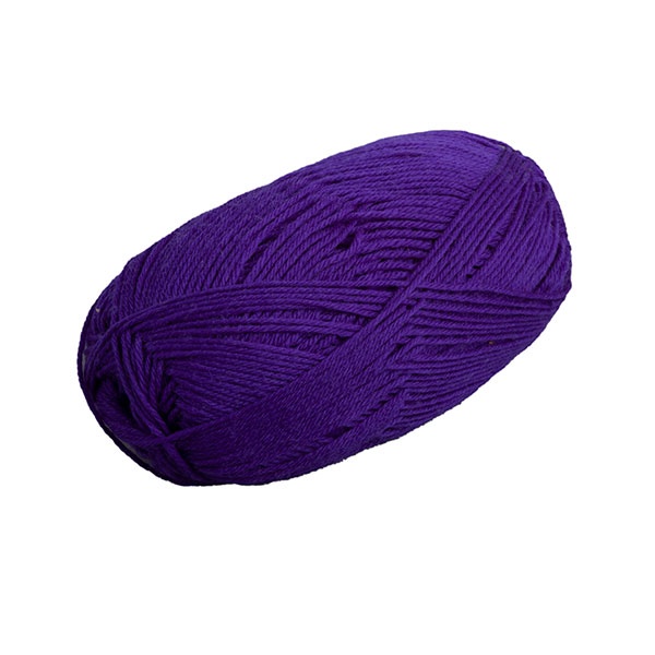 Deep Purple Hand Dyed Yarn, Gray Purple Yarn, Back Purple Sock