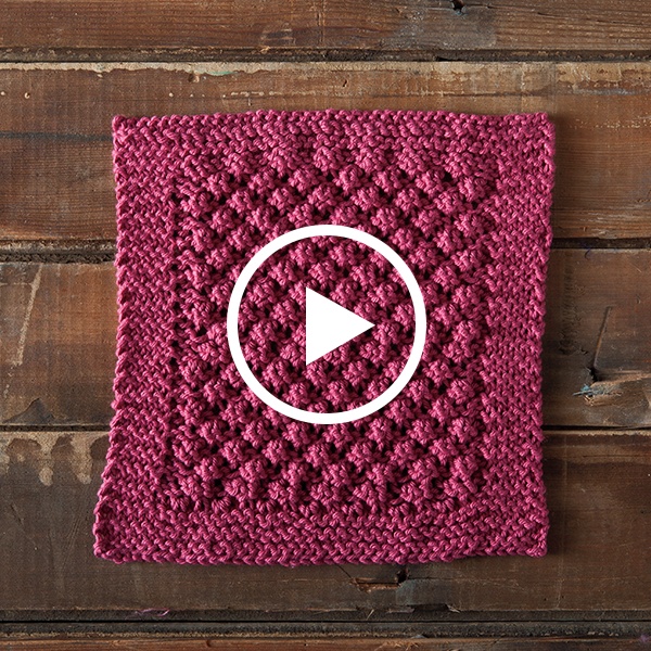 Knit a Loganberry Dishcloth