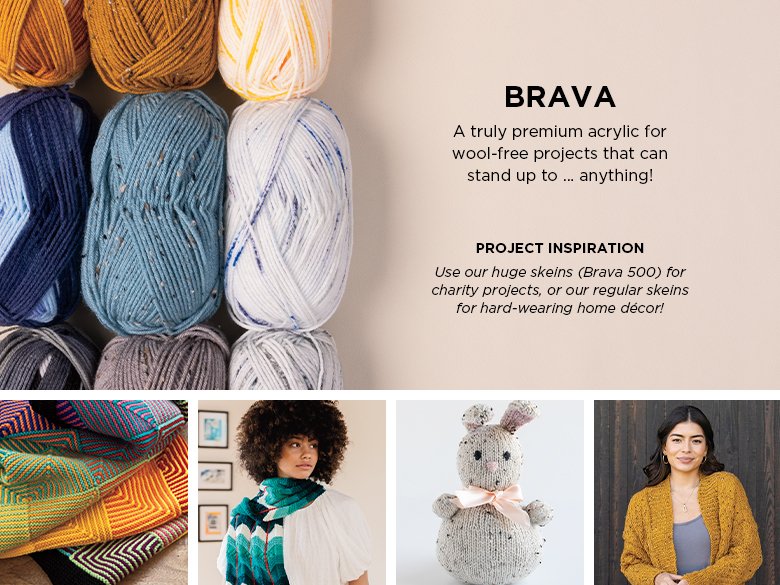 Knit Picks Brava Mini Pack Worsted Premium Acrylic Yarn - 24 Pack (25 Gram  Minis, Rainbow)