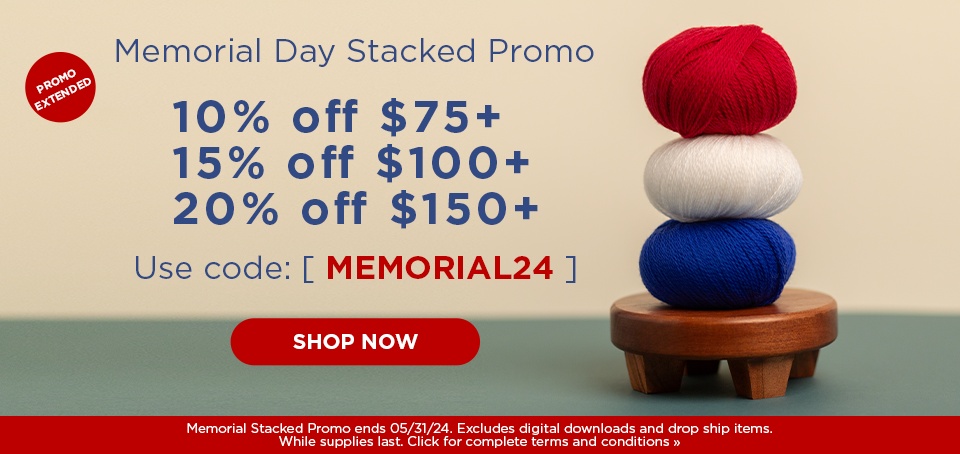 Memorial Day Stacked Promo Extended!