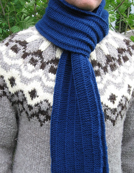 blue scarf mens