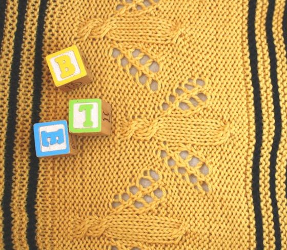 Bumble bee baby blanket knitting 2024 pattern