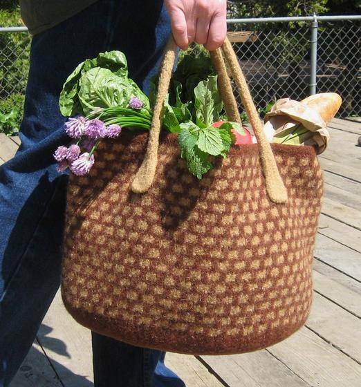 Market Basket Felted Bag KnitPicks