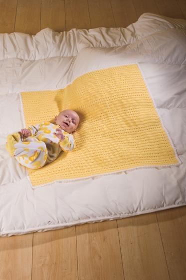 Baby Filet Just Ducky Crochet Blankie - knitting pattern