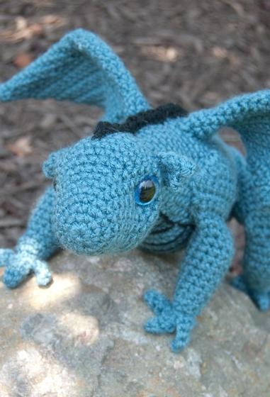 Green / Blue / Red Dragon Amigurumi Crochet, Stuffed Animal Crochet, H