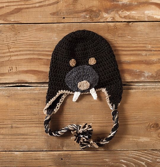 Crochet bear clearance hat for dogs