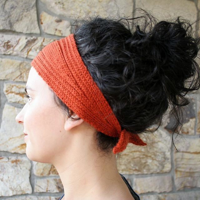 Wrap and Tie Headband - knitting pattern