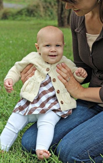 Baby Belle Cardigan - knitting pattern