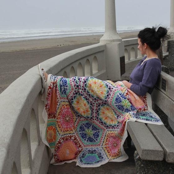 Persian Dreams Throw - knitting pattern