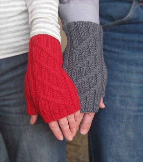 Driver's Mitts - knitting pattern