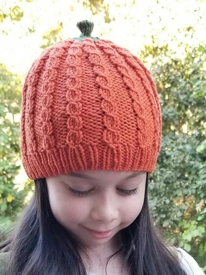 Pumpkin Patch Beanie - knitting pattern