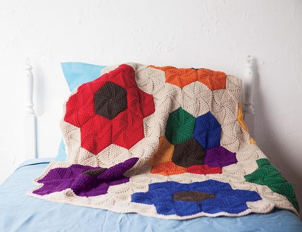 Grandmother's Tunisian Garden - knitting pattern