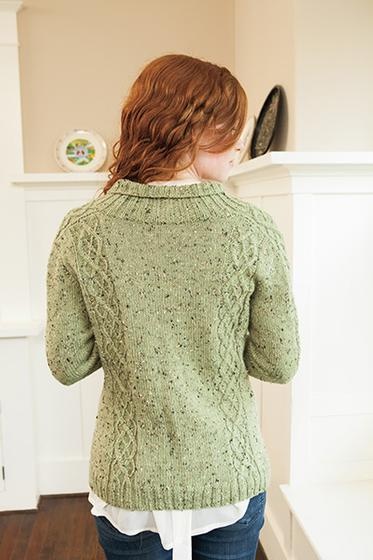 Cabled Faux Argyle Cardi | KnitPicks.com