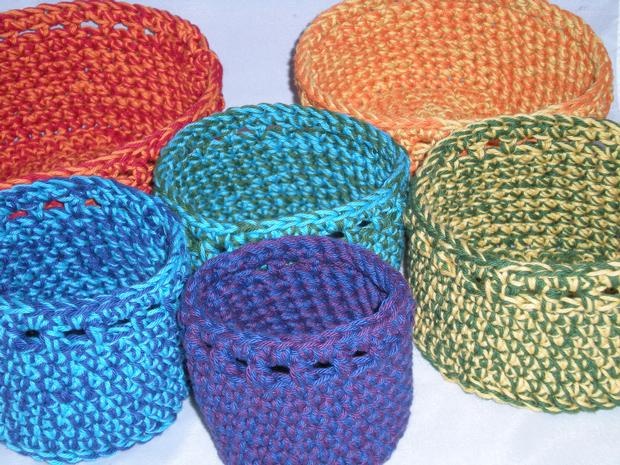 Maracas Crochet Bowls