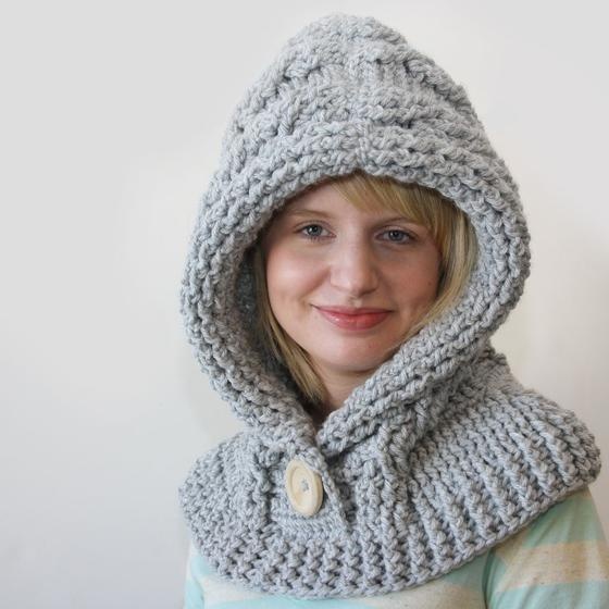 51 Degrees North - Crochet Hooded Cowl - knitting pattern