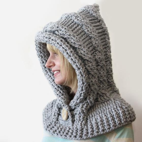 Crochet Hood Poncho Cowl CROCHET PATTERN Hooded (Instant Download