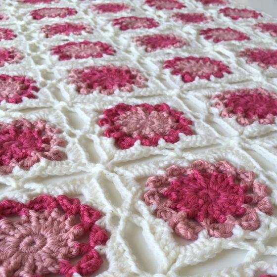 crochet baby blanket flowers