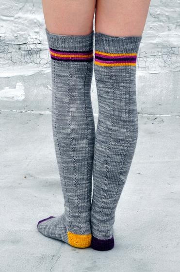 Roller Girl Striped Socks