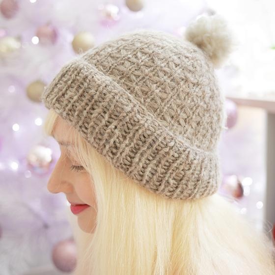 Lattice Beanie - knitting pattern