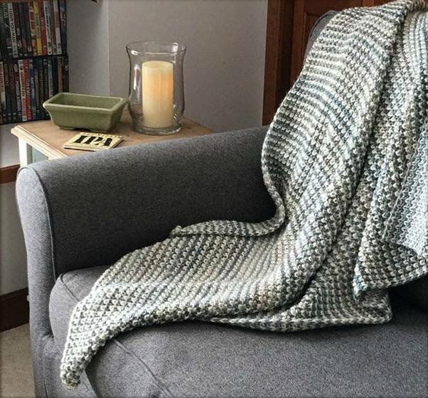 Relaxation Blanket Throw - knitting pattern