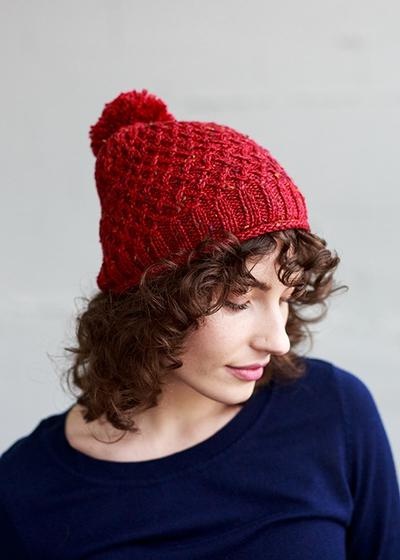 Honeycomb Hat - knitting pattern