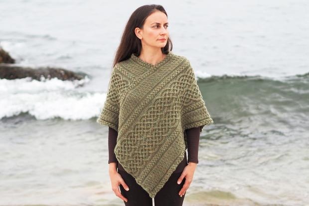 Portree Poncho - knitting pattern