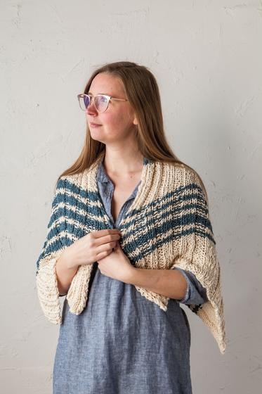 Ocean Breeze Wrap - knitting pattern