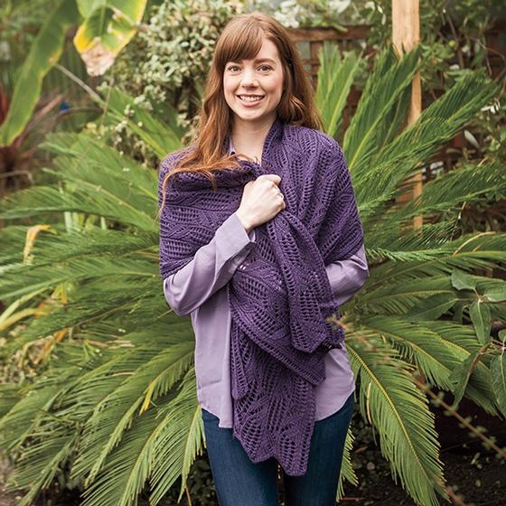 Trellis Vines Stole Poncho – KnitPicks Pattern