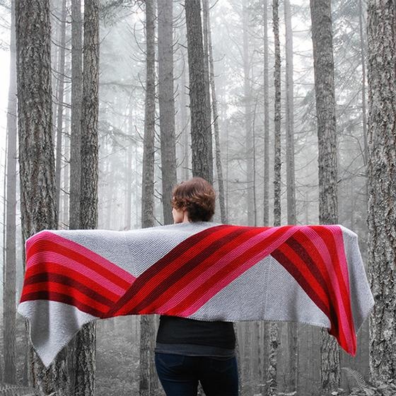 Ribbon Wrap - knitting pattern