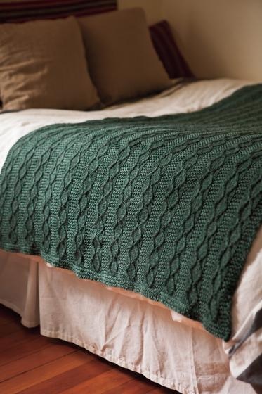 Hearthside Throw - knitting pattern