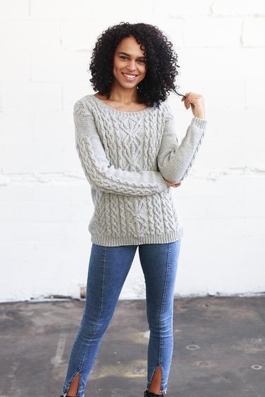 Crisscross Sweater - knitting pattern