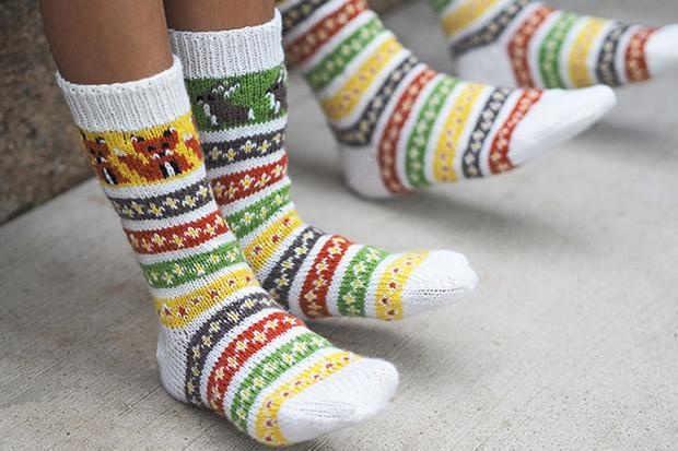 Fox and the Hare Socks - knitting pattern