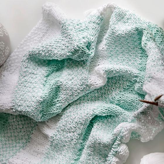 Mint green crochet online baby blanket