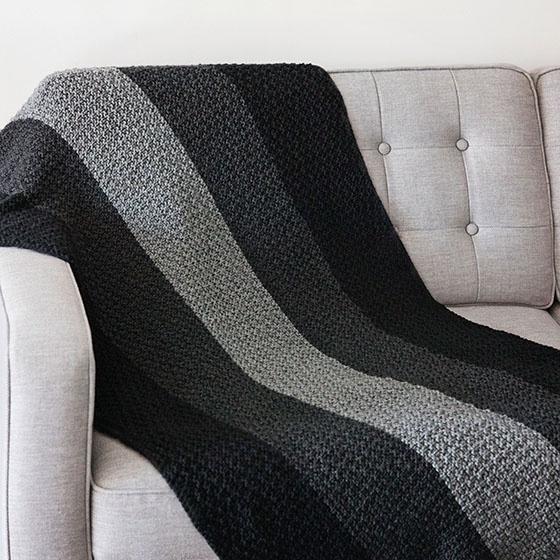 The Faded Throw - knitting pattern