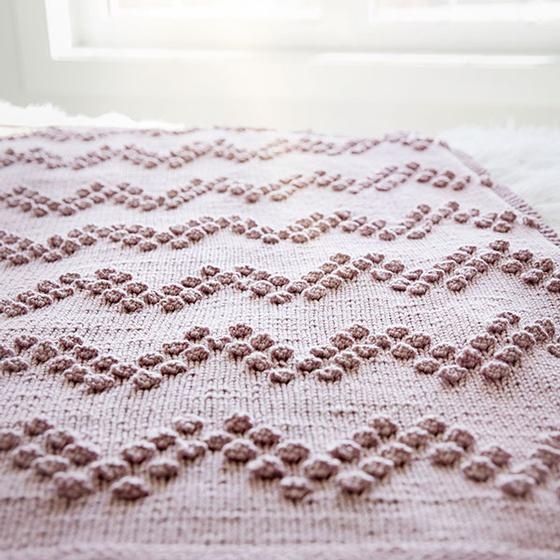 Bobble stitch online blanket