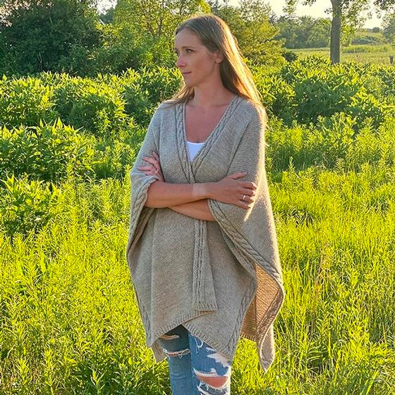 River Trail Wrap - knitting pattern