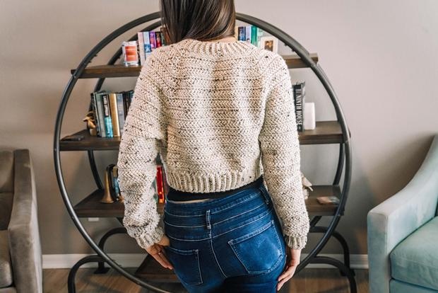 Crochet adult outlet sweater