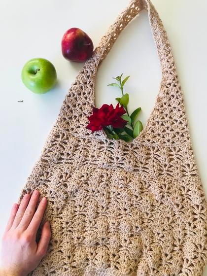 Crochet vegetable online bag