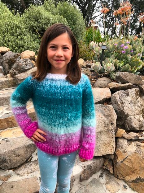 Choose Your Own Ombre Kids Pullover KnitPicks