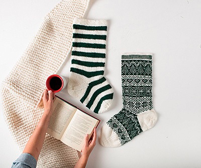 Main Attraction Stockings - knitting pattern