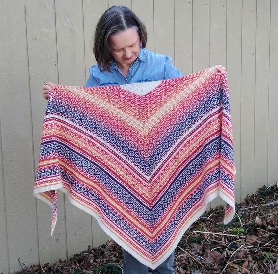 Bright Feast Shawl - Premium Knitting Patterns | KnitPicks