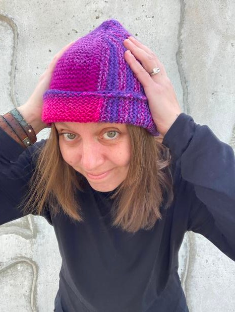 Split Decision Hat - knitting pattern