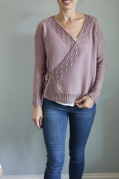 Prima Wrap Sweater - knitting pattern