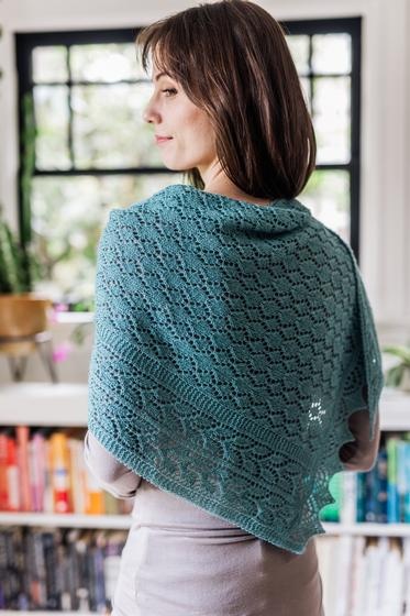 Tracery Shawlette - knitting pattern