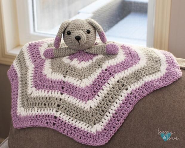 Crochet puppy online lovey