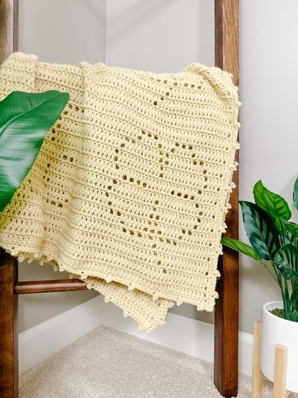 Quinn Filet Crochet Blanket